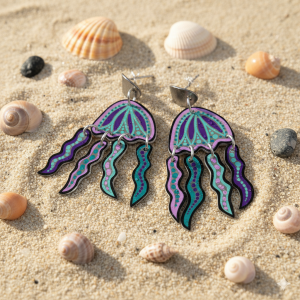 Boucles d'oreilles méduses