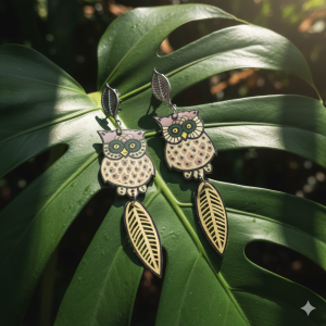 Boucles d'oreilles chouettes