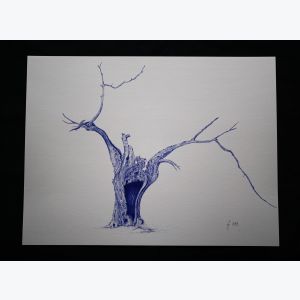 Bhoo. Reproduction d'art d'un dessin original effectué au stylo à bille