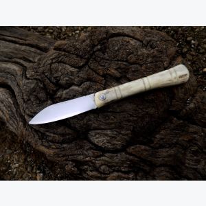 Couteau pliant 2 clous en bois de Chevreuil