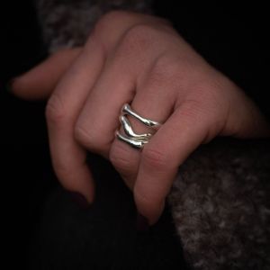 Bague - argent "Brûlure"