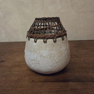 Boule céramique et osier
