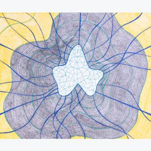 Vibration du lierre, dessin au stylo