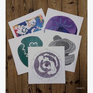 Tirage Fine Art, 50x50 cm, dessin au stylo