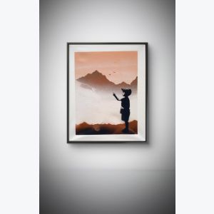 « Vers l’Horizon »- tableau à l'aérosol