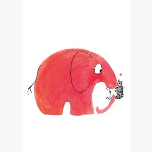 Impression A3 risographie "Enorme calin"