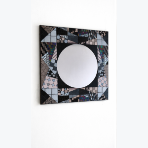 Miroir "Graphique" carré 50 cm