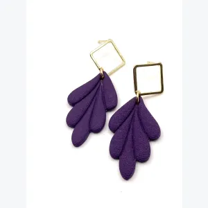 Boucles d’oreilles EULALIE collection ÉTÉ INDIEN, Plaqué or et acier inoxydable hypoallergénique