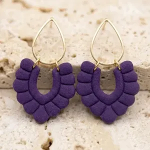 Boucles d’oreilles EUGÉNIE collection ÉTÉ INDIEN, Plaqué or et acier inoxydable hypoallergénique