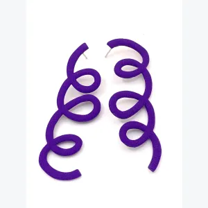 Boucles d'oreilles pendantes bohème chic, Bijou femme en acier inoxydable et pâte polymère, Cadeau créateur original fait main - Irina