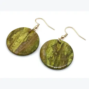 Boucles d’oreilles GARANCE collection GLAMOUR, Plaqué or et acier inoxydable sans nickel