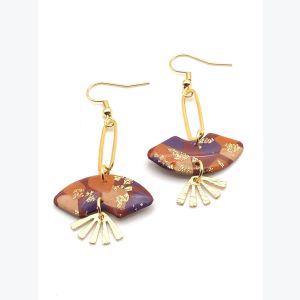 Boucles d’oreilles GEREMIA collection GLAMOUR, Plaqué or et acier inoxydable sans nickel