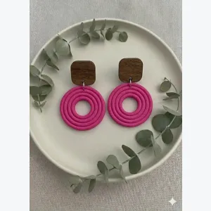 Boucles d’oreilles ESMERALDA collection ÉTÉ INDIEN, acier inoxydable hypoallergénique