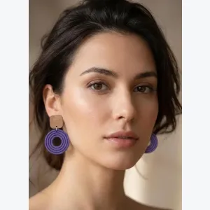 Boucles d’oreilles ESMERALDA collection ÉTÉ INDIEN, acier inoxydable hypoallergénique