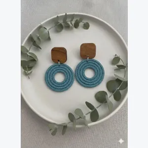 Boucles d’oreilles ESMERALDA collection ÉTÉ INDIEN, acier inoxydable hypoallergénique