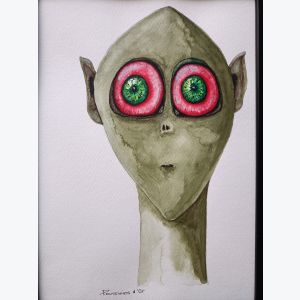 Aquarelles extra terrestre