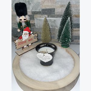 Bougie artisanale noire