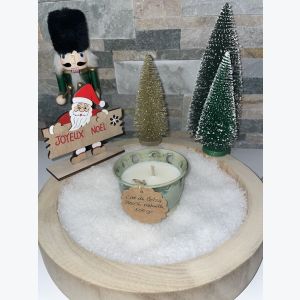 Bougie artisanale vert pastel