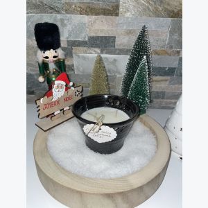 Bougie artisanale noire