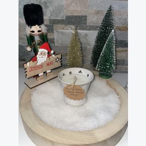 Bougie artisanale beige