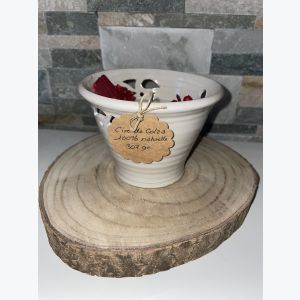 Bougie artisanale beige