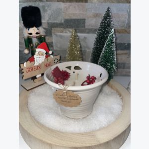 Bougie artisanale beige