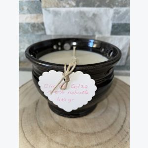 Bougie artisanale noire