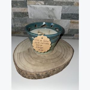 Bougie artisanale verte, parfumée senteur attrape rêves