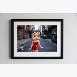 Photo encadrée de Betty Boop à New York