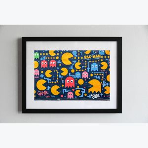 Photo encadrée des monstres PACMAN