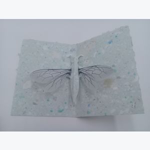 Carte Pop Up Abeille en papier recyclé