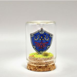 Bouclier Hylien Zelda – Mini Décoration Gamer – Cadeau fan Nintendo