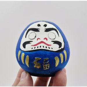 Daruma en Plâtre Peint à la Main | Figurine Japonaise Artisanale
