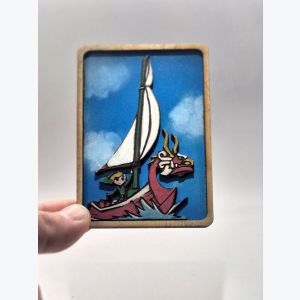 Mini Tableau Zelda Wind Waker en Bois – Décoration Geek Gaming