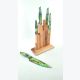Support à couteaux magnétique à poser en bois - SKYLINE GROUNDED COMPACT WOODMIX