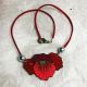 Collier coquelicot ras du cou