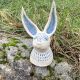 Sculpture en grès en forme de lapin