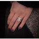 Bague - argent "Brûlure"