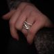 Bague - argent "Brûlure"