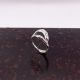 Bague en argent - Brûlure sculptée
