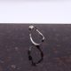 Bague en argent quartz et or - Charbon