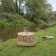 Besace panier de pêche rotin et osier