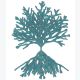 Arbre vert, dessin au stylo