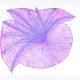 Cœur violet, dessin au stylo