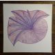 Cœur violet, dessin au stylo