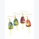 Boucles d’oreilles GRISELDA collection GLAMOUR, Plaqué or et acier inoxydable sans nickel