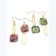 Boucles d’oreilles GWENDOLINE collection GLAMOUR, Plaqué or et acier inoxydable sans nickel