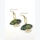Boucles d’oreilles GEREMIA collection GLAMOUR, Plaqué or et acier inoxydable sans nickel