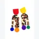 Grandes boucles d'oreilles Léopard colorées – INDISCRÈTES – Bijoux XXL légers en argile polymère – Fait main en France – Style Bohème Rock (Copie) (Copie)