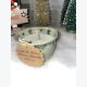 Bougie artisanale vert pastel